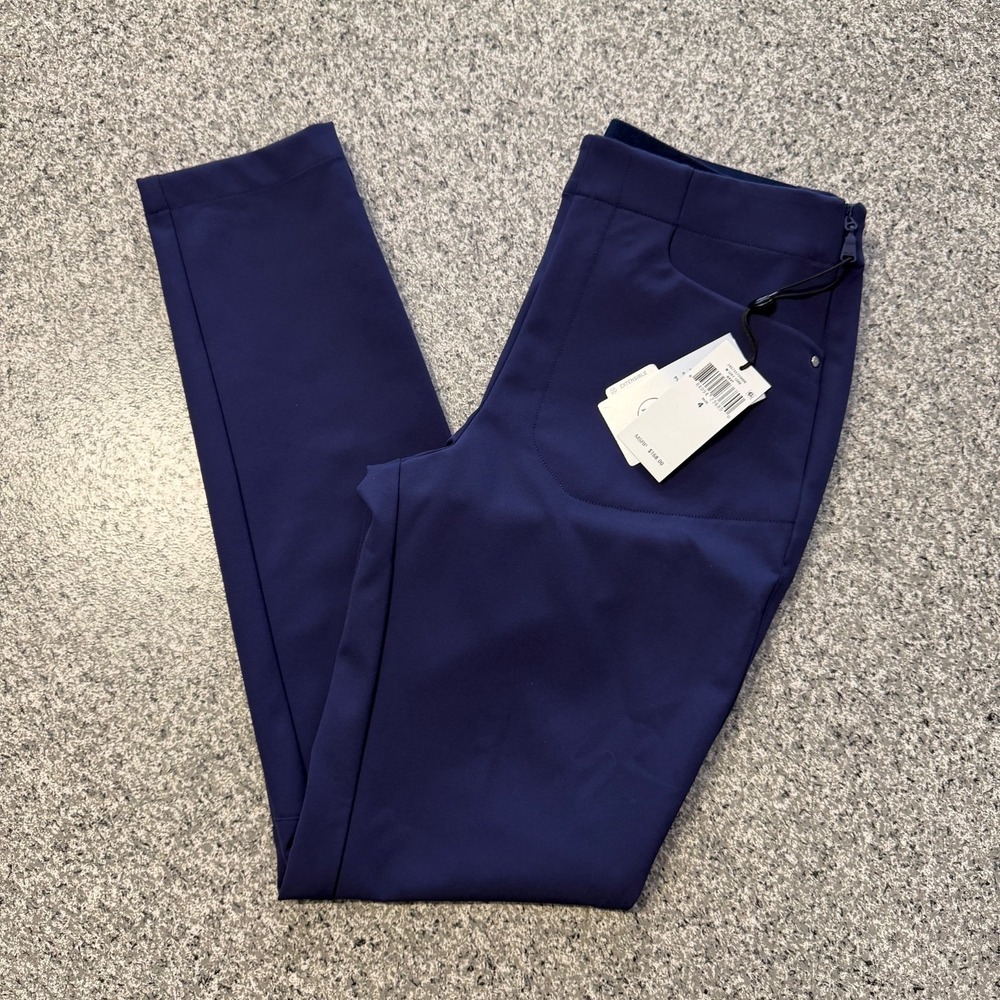 Ralph Lauren RLX Golf Pants Womens 4 Stretch Golf Navy Blue Super Slim Athletic
